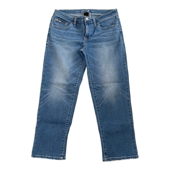 Women's Jeans Blue Medium Wash Apt. 9 Jeans Capri Jeans Size 8 - Picture 2 of 5